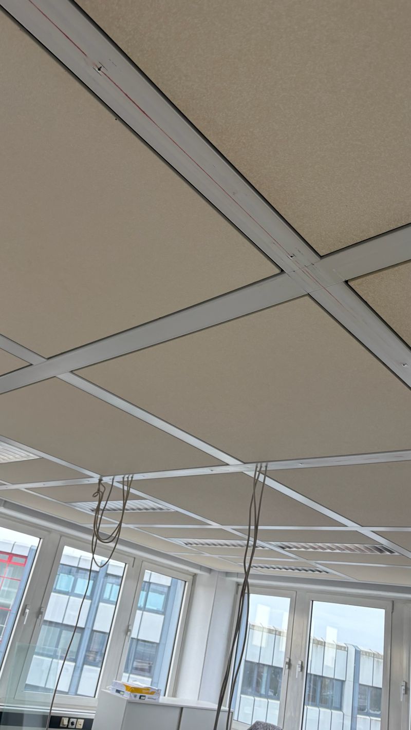 Deckenraster mit neuer Technik